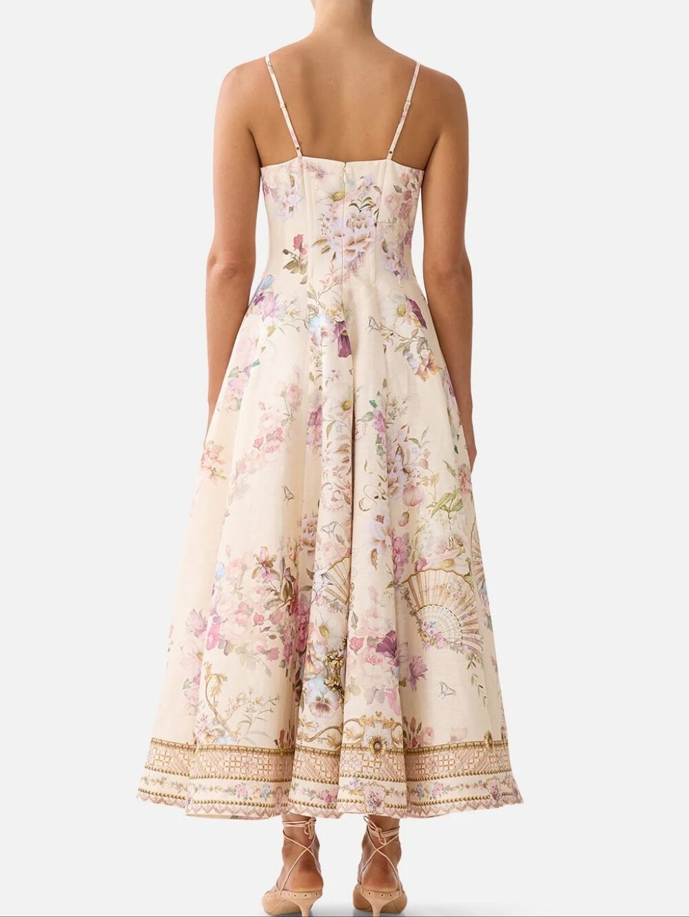 Camilla Corset Dress With Long Flared Skirt - Picture 3 of 16